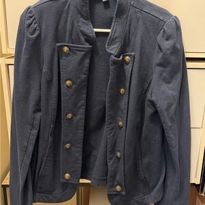 Tommy Hilfiger Dark Blue Buttoned Blazer